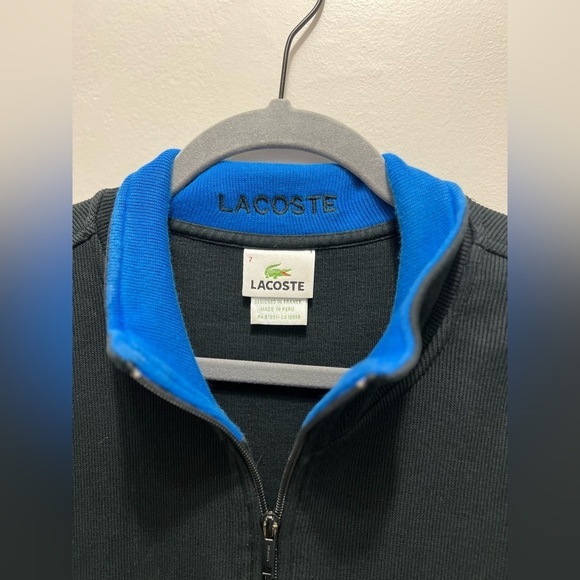 Lacoste 1/4 Quarter Zip Pocket Pullover Sweater Size 2X (7) - Picture 3 of 8